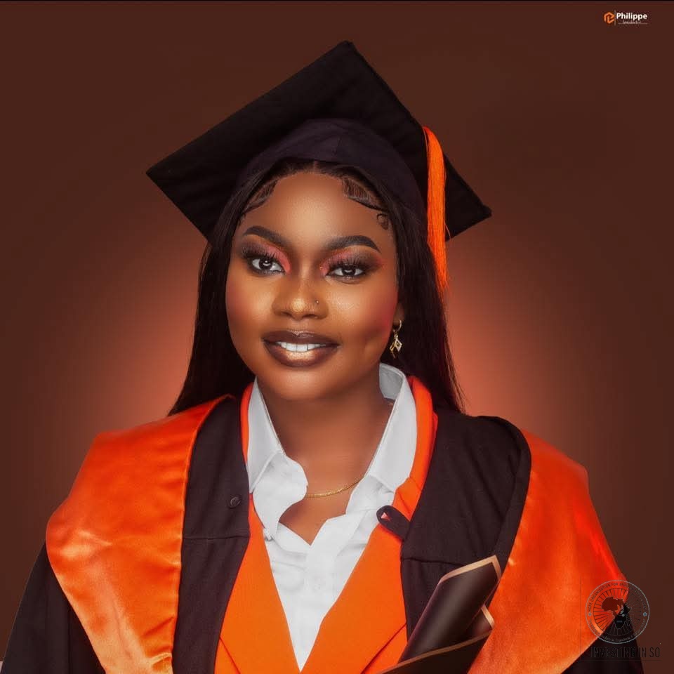 A HOFAD-supported student celebrating her graduation, a milestone of the Hope For Girls Initiative