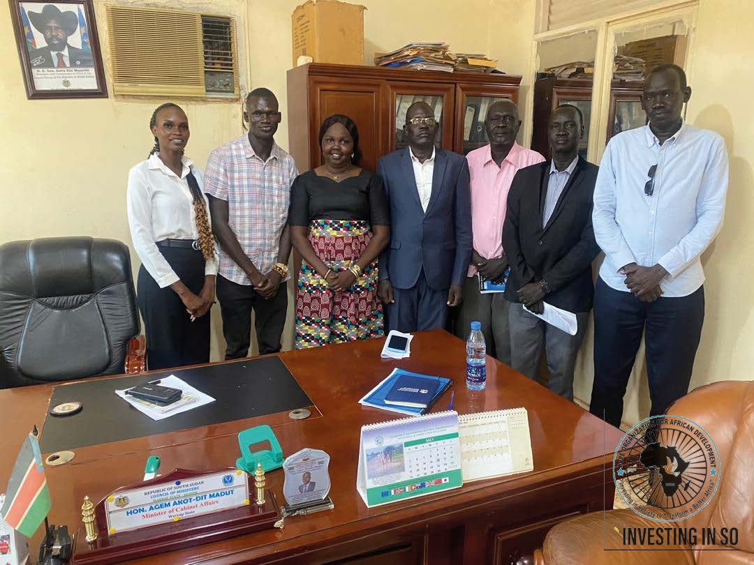 HOFAD leadership meeting with the Minister of Cabinet Affairs, Warrap State