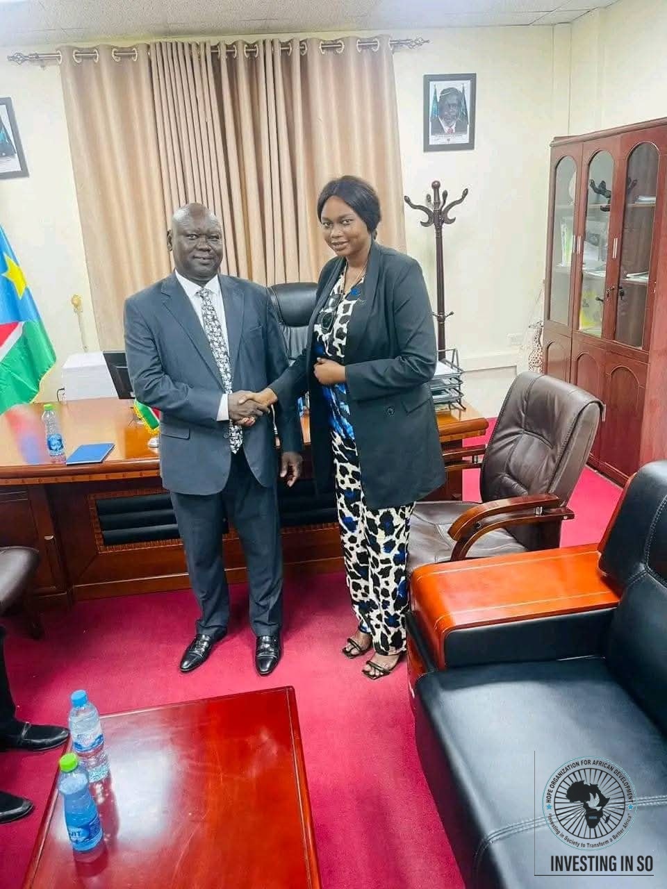 HOFAD representative meeting a senior government official